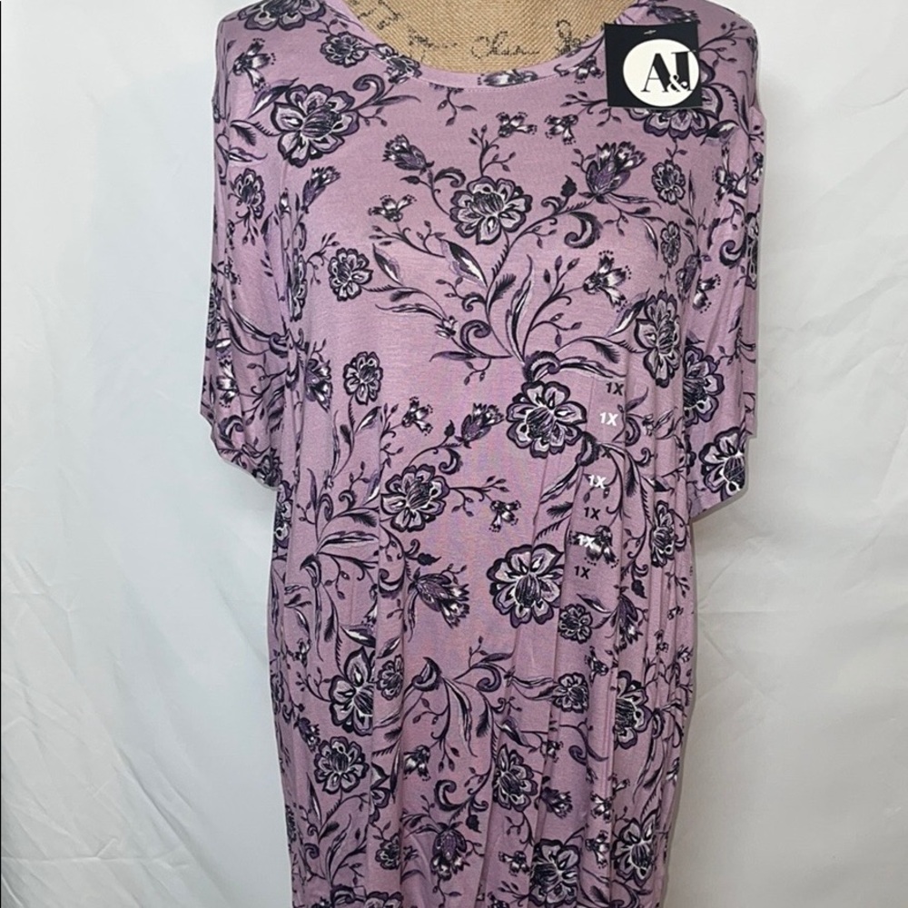 Purple floral top
